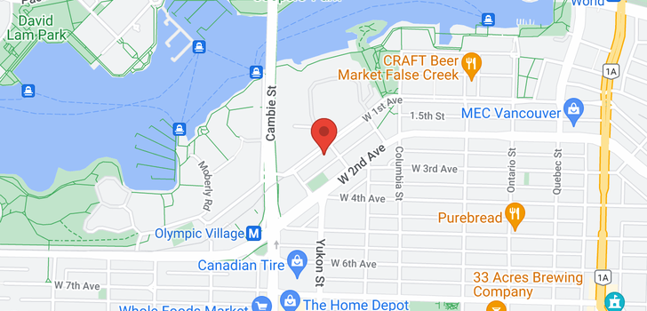 map of 316 W 1ST AVENUE